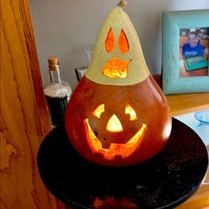 Halloween Gourd Lantern Decor